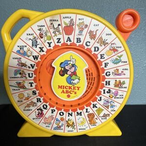 Vintage 1989 Mattel Disney See 'N Say Mickey Mouse ABC's Learning Toy Works!